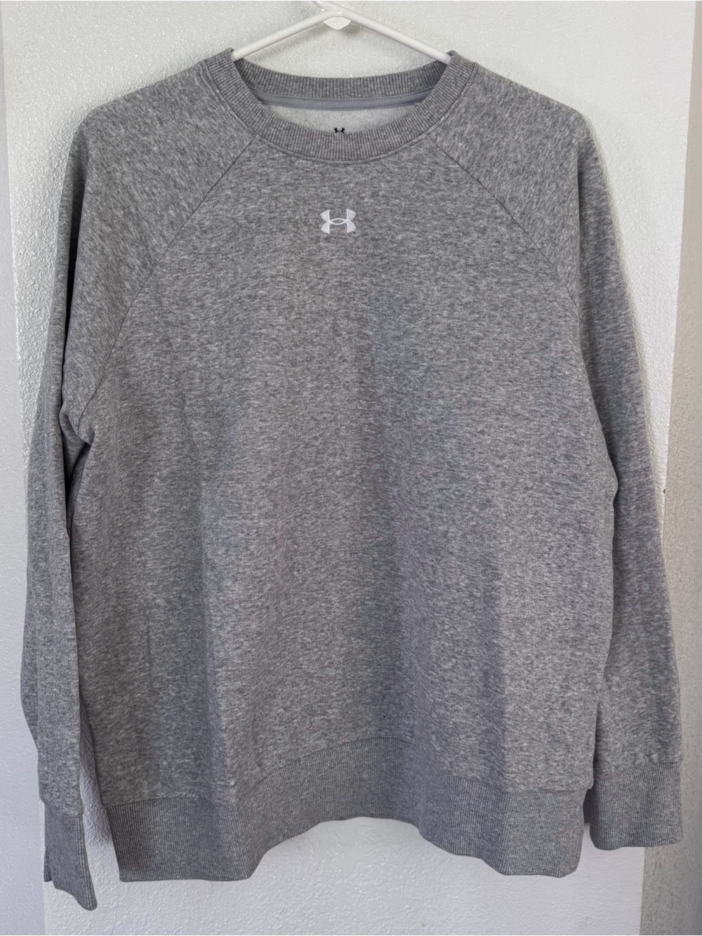 Under Armour Gray Fleece Crewneck Sweatshirt Size L
